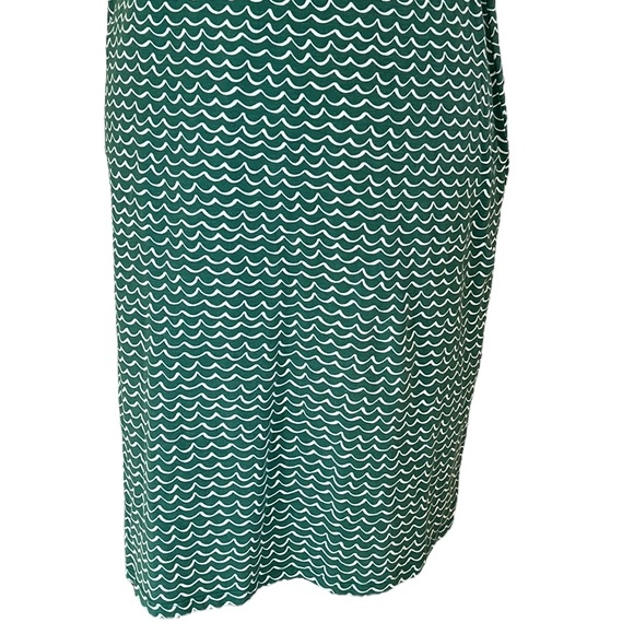Boden Green Pink Wavy Striped Knit Day Dress - 8 - Picture 9 of 14
